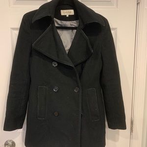 Calvin Klein Black Pea Coat